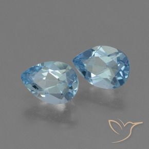 Shop natural 1.80ct Bleu Suisse Topaze gems, En forme de poire, from Brésil at GemSelect. In stock, global shipping!