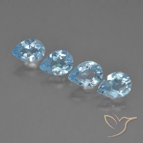 Shop natural 3.16ct Bleu ciel Topaze gems, En forme de poire, from Brésil at GemSelect. In stock, global shipping!