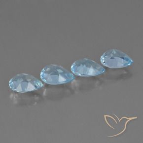 Shop natural 3.16ct Bleu ciel Topaze gems, En forme de poire, from Brésil at GemSelect. In stock, global shipping!