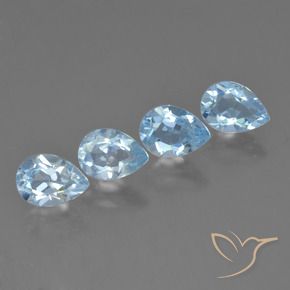 Shop natural 3.85ct Bleu ciel Topaze gems, En forme de poire, from Brésil at GemSelect. In stock, global shipping!