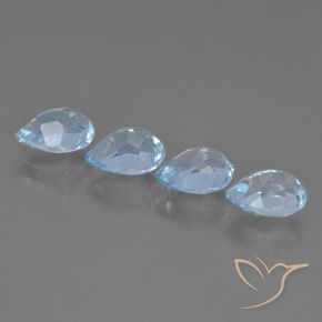 Shop natural 3.85ct Bleu ciel Topaze gems, En forme de poire, from Brésil at GemSelect. In stock, global shipping!