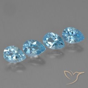 Shop natural 3.67ct Bleu ciel Topaze gems, En forme de poire, from Brésil at GemSelect. In stock, global shipping!