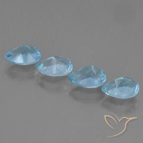 Shop natural 3.67ct Bleu ciel Topaze gems, En forme de poire, from Brésil at GemSelect. In stock, global shipping!