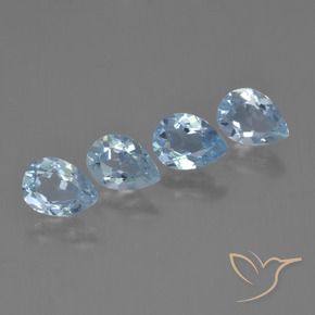 Shop natural 3.46ct Bleu ciel Topaze gems, En forme de poire, from Brésil at GemSelect. In stock, global shipping!