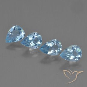 Shop natural 2.88ct Bleu Suisse Topaze gems, En forme de poire, from Brésil at GemSelect. In stock, global shipping!