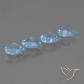 Shop natural 2.88ct Bleu Suisse Topaze gems, En forme de poire, from Brésil at GemSelect. In stock, global shipping!