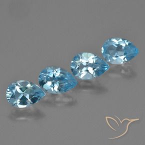 Shop natural 3.18ct Bleu Suisse Topaze gems, En forme de poire, from Brésil at GemSelect. In stock, global shipping!
