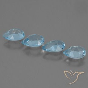 Shop natural 3.18ct Bleu Suisse Topaze gems, En forme de poire, from Brésil at GemSelect. In stock, global shipping!