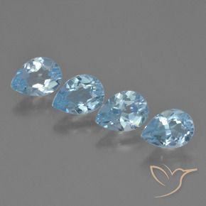 Shop natural 3.29ct Bleu ciel Topaze gems, En forme de poire, from Brésil at GemSelect. In stock, global shipping!