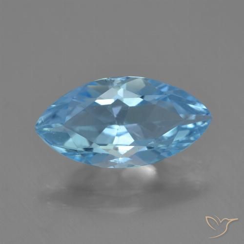 3.51ct Naturel Bleu ciel Topaze, Marquise, VVS