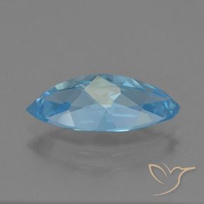 Topaze Bleu Suisse naturelle Marquise, 3.50 ct, VS