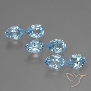 Shop natural 3.54ct Bleu Suisse Topaze gems, En forme de poire, from Brésil at GemSelect. In stock, global shipping!
