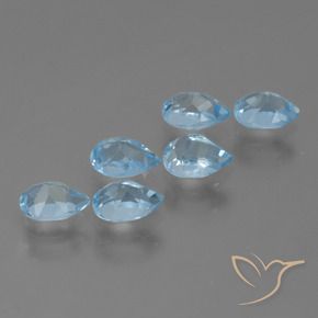 Shop natural 3.54ct Bleu Suisse Topaze gems, En forme de poire, from Brésil at GemSelect. In stock, global shipping!