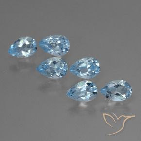 Shop natural 3.06ct Bleu Suisse Topaze gems, En forme de poire, from Brésil at GemSelect. In stock, global shipping!