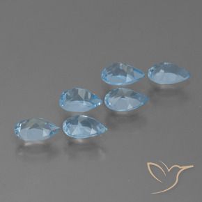 Shop natural 3.06ct Bleu Suisse Topaze gems, En forme de poire, from Brésil at GemSelect. In stock, global shipping!