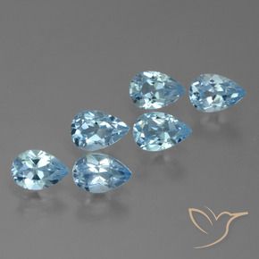 Shop natural 3.46ct Bleu Suisse Topaze gems, En forme de poire, from Brésil at GemSelect. In stock, global shipping!