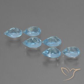 Shop natural 3.46ct Bleu Suisse Topaze gems, En forme de poire, from Brésil at GemSelect. In stock, global shipping!