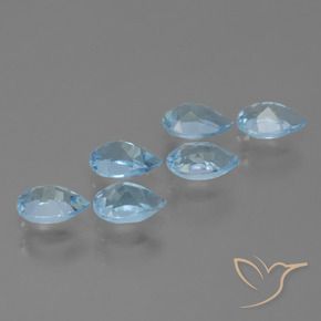 Shop natural 3.46ct Bleu Suisse Topaze gems, En forme de poire, from Brésil at GemSelect. In stock, global shipping!