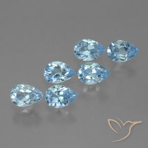 Shop natural 3.38ct Bleu ciel Topaze gems, En forme de poire, from Brésil at GemSelect. In stock, global shipping!