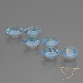 Shop natural 3.38ct Bleu ciel Topaze gems, En forme de poire, from Brésil at GemSelect. In stock, global shipping!
