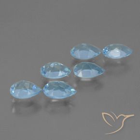 Shop natural 3.22ct Bleu ciel Topaze gems, En forme de poire, from Brésil at GemSelect. In stock, global shipping!