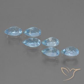 Shop natural 3.05ct Bleu Suisse Topaze gems, En forme de poire, from Brésil at GemSelect. In stock, global shipping!