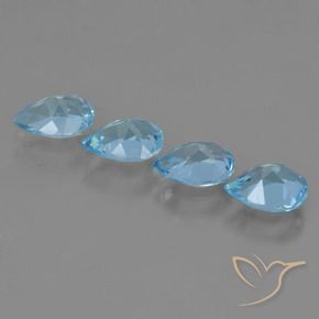 Shop natural 3.20ct Bleu Suisse Topaze gems, En forme de poire, from Brésil at GemSelect. In stock, global shipping!