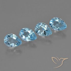 Shop natural 3.30ct Bleu ciel Topaze gems, En forme de poire, from Brésil at GemSelect. In stock, global shipping!