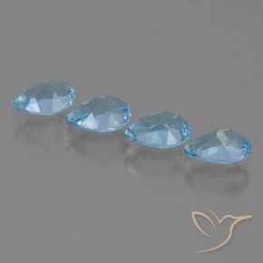 Shop natural 3.31ct Bleu Suisse Topaze gems, En forme de poire, from Brésil at GemSelect. In stock, global shipping!