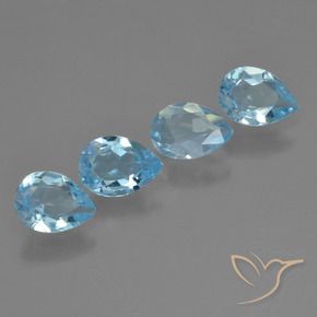 Shop natural 2.50ct Bleu Suisse Topaze gems, En forme de poire, from Brésil at GemSelect. In stock, global shipping!