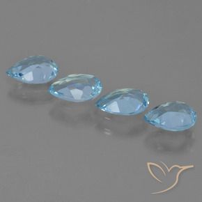 Shop natural 2.50ct Bleu Suisse Topaze gems, En forme de poire, from Brésil at GemSelect. In stock, global shipping!