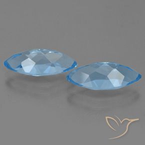 Shop natural 7.66ct Bleu Suisse Topaze gems, Marquise, from Brésil at GemSelect. In stock, global shipping!