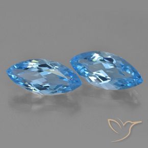 Shop natural 7.27ct Bleu Suisse Topaze gems, Marquise, from Brésil at GemSelect. In stock, global shipping!