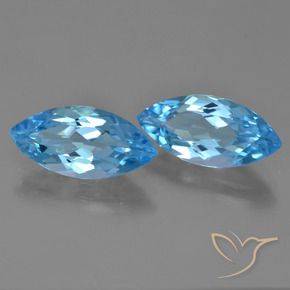 Shop natural 7.34ct Bleu Suisse Topaze gems, Marquise, from Brésil at GemSelect. In stock, global shipping!