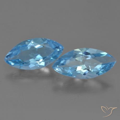 Shop natural 6.41ct Bleu Suisse Topaze gems, Marquise, from Brésil at GemSelect. In stock, global shipping!