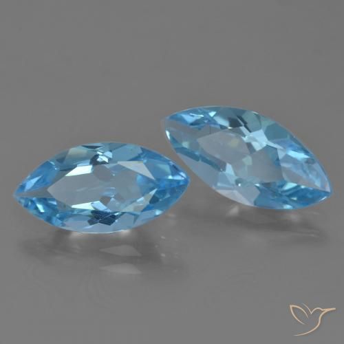 Shop natural 6.41ct Bleu Suisse Topaze gems, Marquise, from Brésil at GemSelect. In stock, global shipping!