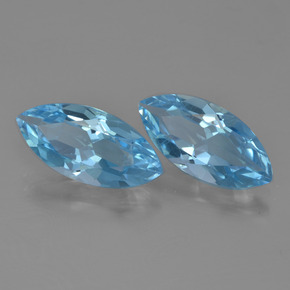 Achetez naturel 7.03ct Bleu Suisse Topaze gems, Marquise, En provenance Brésil chez GemSelect. En stock, livraison internationale!
