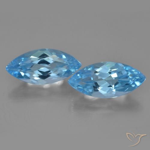 Shop natural 7.46ct Bleu Suisse Topaze gems, Marquise, from Brésil at GemSelect. In stock, global shipping!