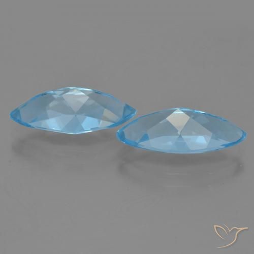 Shop natural 7.46ct Bleu Suisse Topaze gems, Marquise, from Brésil at GemSelect. In stock, global shipping!