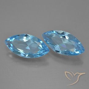 Shop natural 6.26ct Bleu Suisse Topaze gems, Marquise, from Brésil at GemSelect. In stock, global shipping!