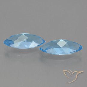 Shop natural 7.21ct Bleu ciel Topaze gems, Marquise, from Brésil at GemSelect. In stock, global shipping!