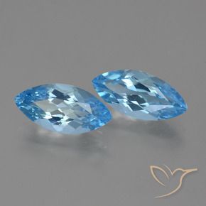 Shop natural 7.17ct Bleu Suisse Topaze gems, Marquise, from Brésil at GemSelect. In stock, global shipping!