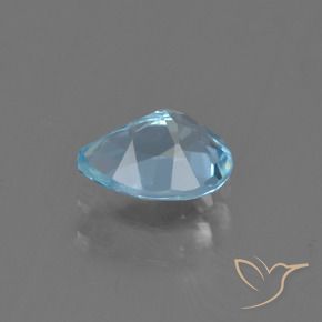 Topaze Bleu ciel naturelle En forme de poire, 0.90 ct, VVS-VS