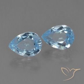 Shop natural 1.92ct Bleu Suisse Topaze gems, En forme de poire, from Brésil at GemSelect. In stock, global shipping!