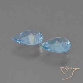Shop natural 1.28ct Bleu ciel Topaze gems, En forme de poire, from Brésil at GemSelect. In stock, global shipping!