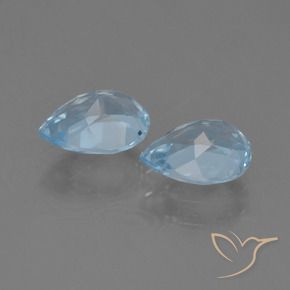 Shop natural 1.74ct Bleu ciel Topaze gems, En forme de poire, from Brésil at GemSelect. In stock, global shipping!