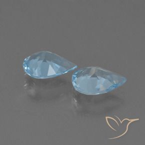 Shop natural 1.31ct Bleu Suisse Topaze gems, En forme de poire, from Brésil at GemSelect. In stock, global shipping!