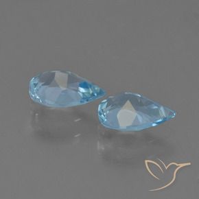 Shop natural 1.45ct Bleu Suisse Topaze gems, En forme de poire, from Brésil at GemSelect. In stock, global shipping!