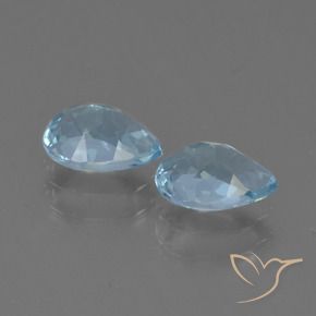 Shop natural 1.79ct Bleu ciel Topaze gems, En forme de poire, from Brésil at GemSelect. In stock, global shipping!