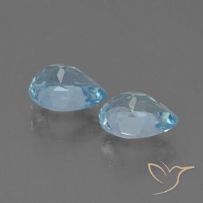 Shop natural 1.86ct Bleu Suisse Topaze gems, En forme de poire, from Brésil at GemSelect. In stock, global shipping!